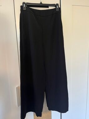 SHEIN Black Wide-Leg Dress Pants